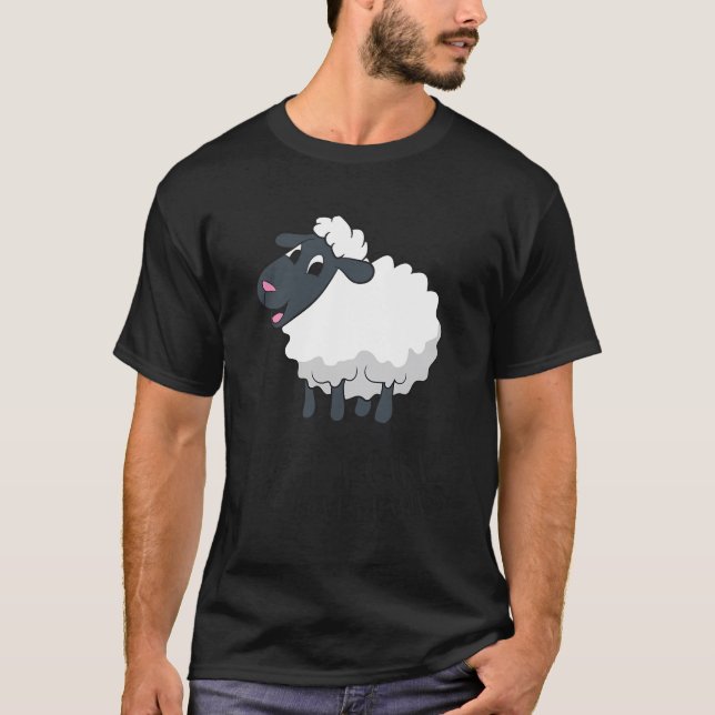 Cute Lamb Girl Just A Girl Who Loves Lambs Farmer  T-Shirt (Front)