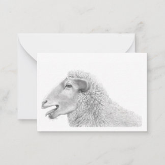 Cute Lamb Note Card