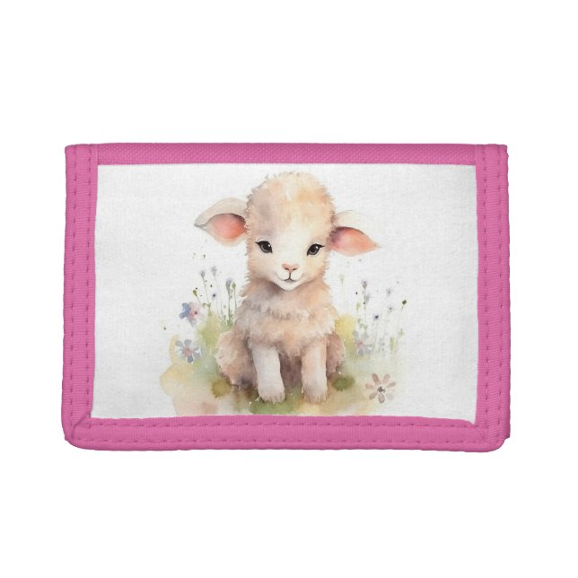 Cute Lamb Photo Wallet (Front)