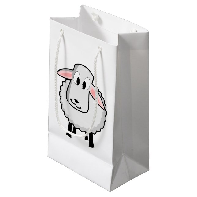 Cute Lamb Small Gift Bag (Front Angled)