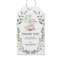 Cute Lamb Spring Greenery Baby Shower Thank You Gift Tags