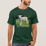Cute Lamb with Muddy Face in Meadow Your Text T-Shirt