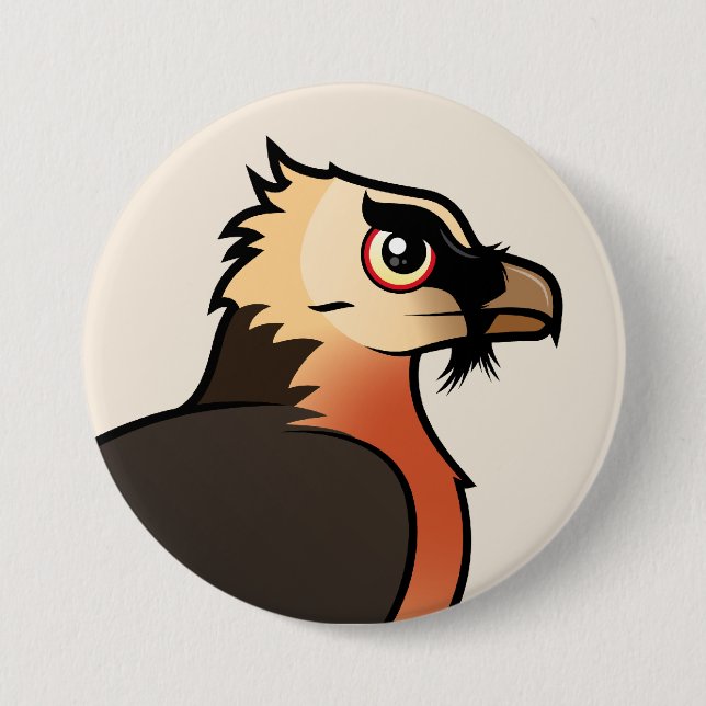 Cute Lammergeier Pinback Button (Front)