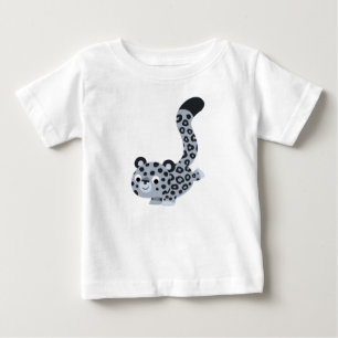 Cute Landing Cartoon Snow Leopard Baby T-Shirt