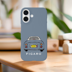 Cute Lapis Grey Figaro Car Monogram Figarations iPhone 16 Case