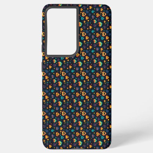 Cute laughing and smiling little hearts positive  samsung galaxy s21 case