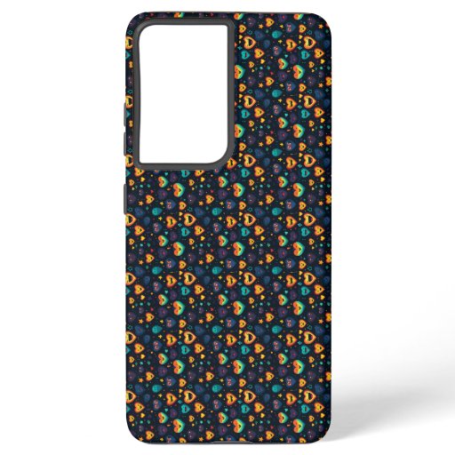 Cute laughing and smiling little hearts positive  samsung galaxy s21  case