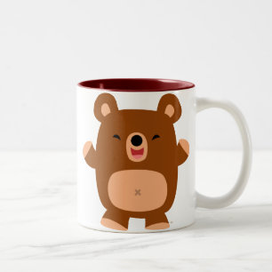 Cute Laughing Cartoon Bear Mug
