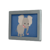 Cute Laughing Cartoon Elephant Belt Buckle (Front Right)