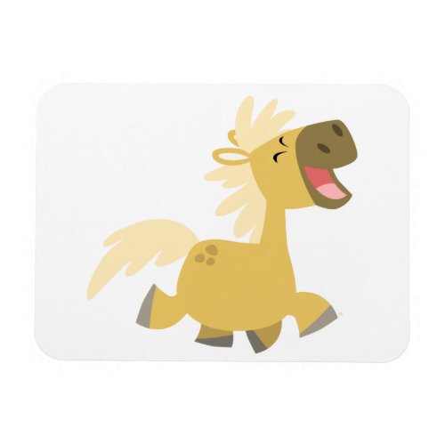 Cute Laughing Cartoon Pony Flexible Magnet
