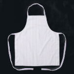 Cute Lavender and White Striped Apron<br><div class="desc">NewParkLane - Simple but elegant apron,  with a cute pattern of elegant soft lavender and white stripes.
A stylish addition to your kitchen decor..

Prefer another color? Please contact me.</div>