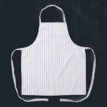 Cute Lavender and White Striped Apron<br><div class="desc">NewParkLane - Simple but elegant apron,  with a cute pattern of elegant soft lavender and white stripes.
A stylish addition to your kitchen decor..

Prefer another color? Please contact me.</div>