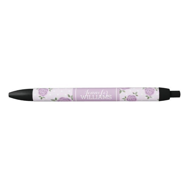 Cute Lavender Flowers Pen (Front)