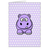 Cute Lavender Hippo (Front)