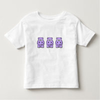 Cute Lavender Hippo Toddler T-shirt