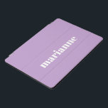 Cute Lavender Purple Solid Color Personalized Name iPad Pro Cover<br><div class="desc">Cute Lavender Purple Solid Color Personalized Name iPad Pro Cover</div>