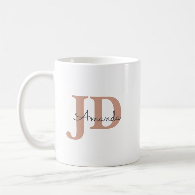 Cute Lawyer JD Graduation Personalized Name  Coffee Mug (Left)