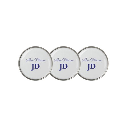 Cute Lawyer JD Graduation Personalized Name  Golf Ball Marker