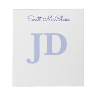 Cute Lawyer JD Graduation Personalized Name Notepad