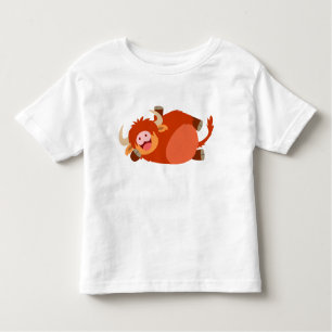 Cute Lazy Cartoon Highland Cow Children T-Shirt