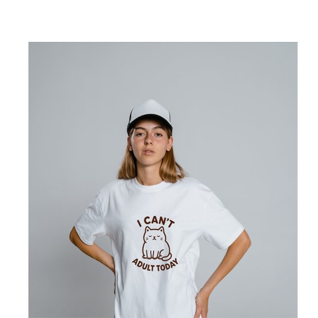 Cute Lazy Cat – Not Today Mood Tri-Blend Shirt (Creator Uploaded)