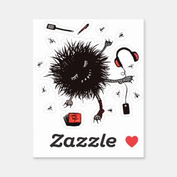 Cute Lazy Creature Daydreaming Sticker by borianag at Zazzle