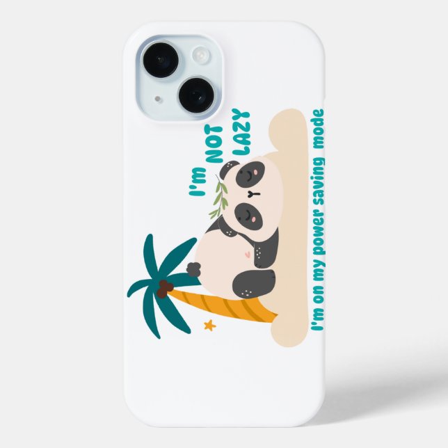 Cute lazy panda Case-Mate iPhone case (Back)