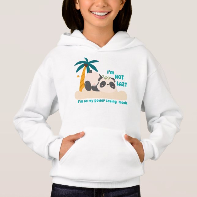 Cute lazy panda hoodie (Front)