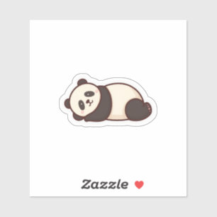 Cute Lazy Panda-Kawaii Sleeping Panda Cartoon Sticker