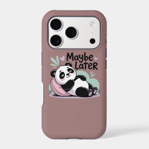 Cute Lazy Panda – “Maybe Later” Relaxing Panda iPhone 17 Pro Case