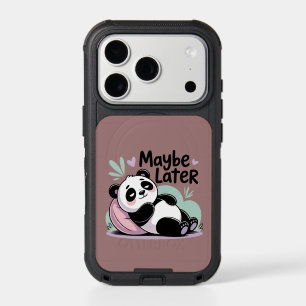 Cute Lazy Panda – “Maybe Later” Relaxing Panda iPhone 17 Pro Case