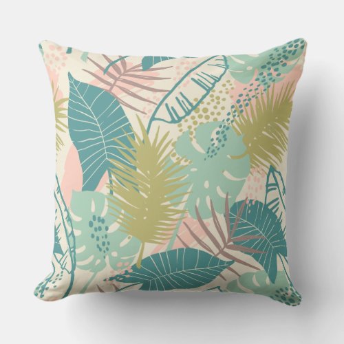 Cute Leaf Pattern throw pillows