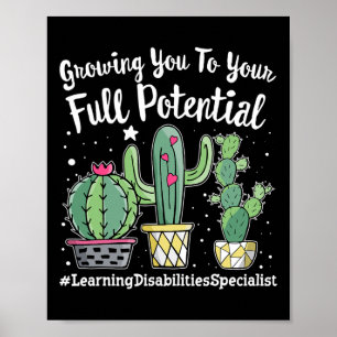 Cute Learning Disabilities Specialist Squad back t Poster