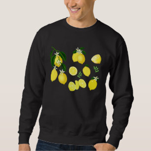 Cute Lemon Botanical Gardening summertime Lemon Sweatshirt