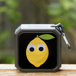 Cute Lemon Character with Googly Eyes Bluetooth Speaker