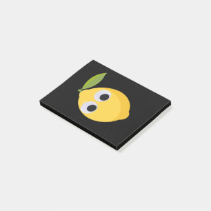 Cute Lemon Character with Googly Eyes  Post-it Notes