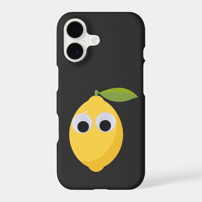 Cute Lemon Character with Googly Eyes  Samsung Galaxy Case (Back)