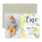 Cute lemon first birthday lemon photo invite