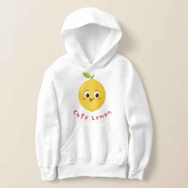 Cute lemon  hoodie (Laydown)