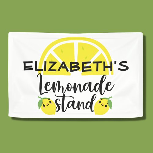 Cute Lemon Lemonade Stand Banner