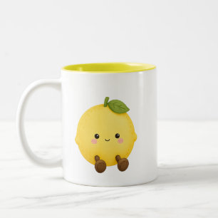 Cute Lemon Mug Kawaii Fruit Coffee Cup Gift