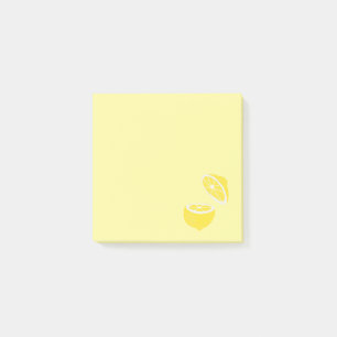 Cute lemon slice art stationery post-it notes