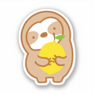 Cute Lemon Sloth Sticker