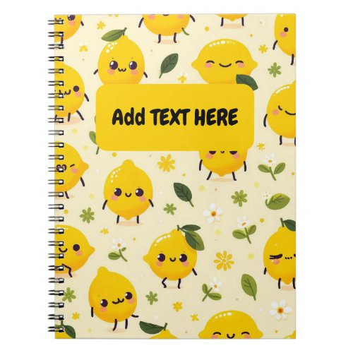 Cute Lemon Spiral NotebooK  Notebook