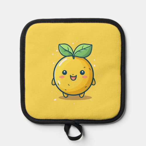 Cute lemon themed pot holder