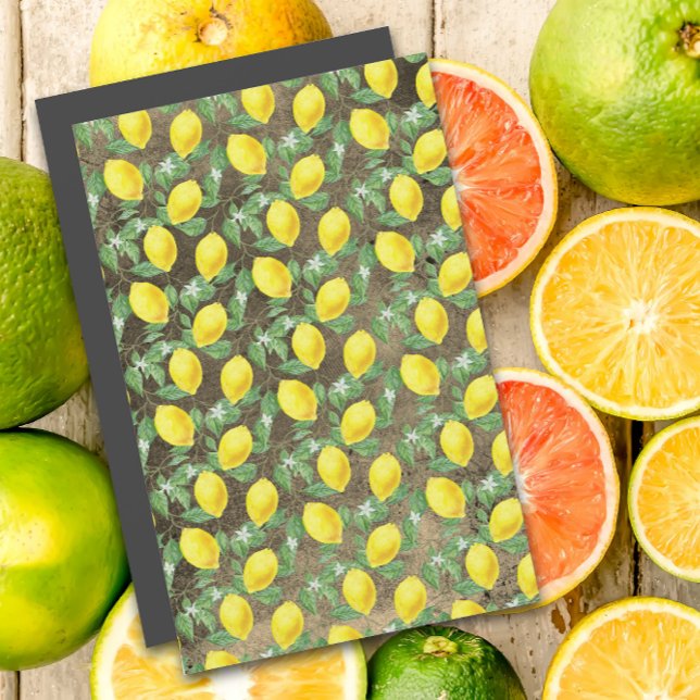 Cute lemon yellow grey grunge pattern  (Creator Uploaded)