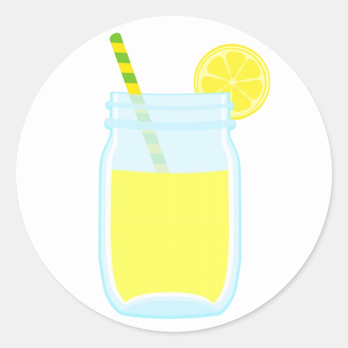 Cute Lemonade Classic Round Sticker