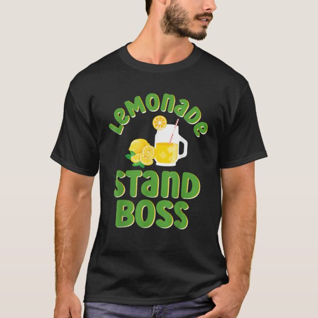Cute Lemonade Stand Boss Lemon Lover Juice Summer  T-Shirt (Front)