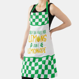 cute lemonade stand word art apron