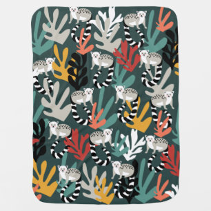 Cute Lemur Baby Blanket